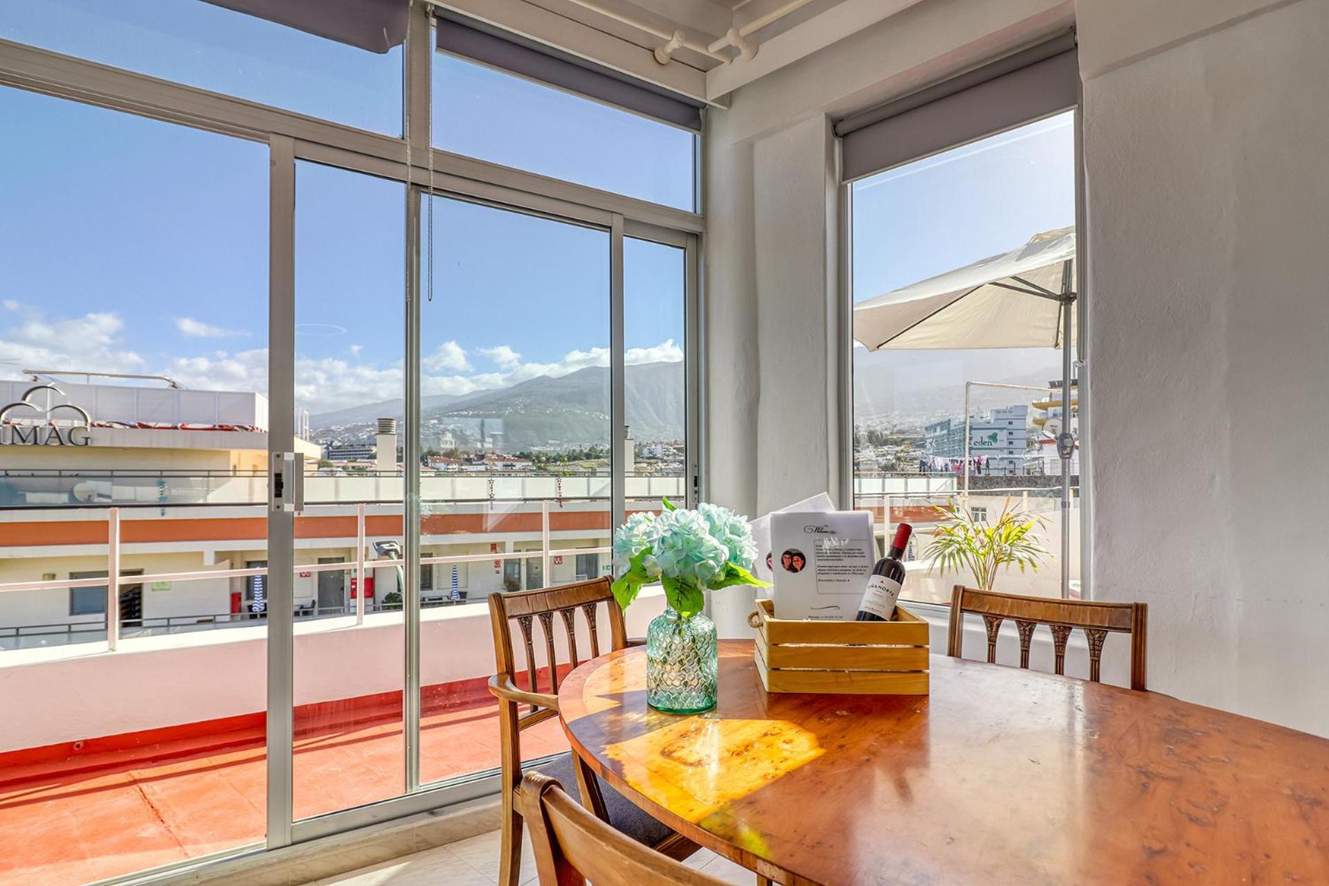 Spacious Penthouse With King-Size Bed, Huge Terrace, Ocean & Teide View 拉克鲁斯 外观 照片