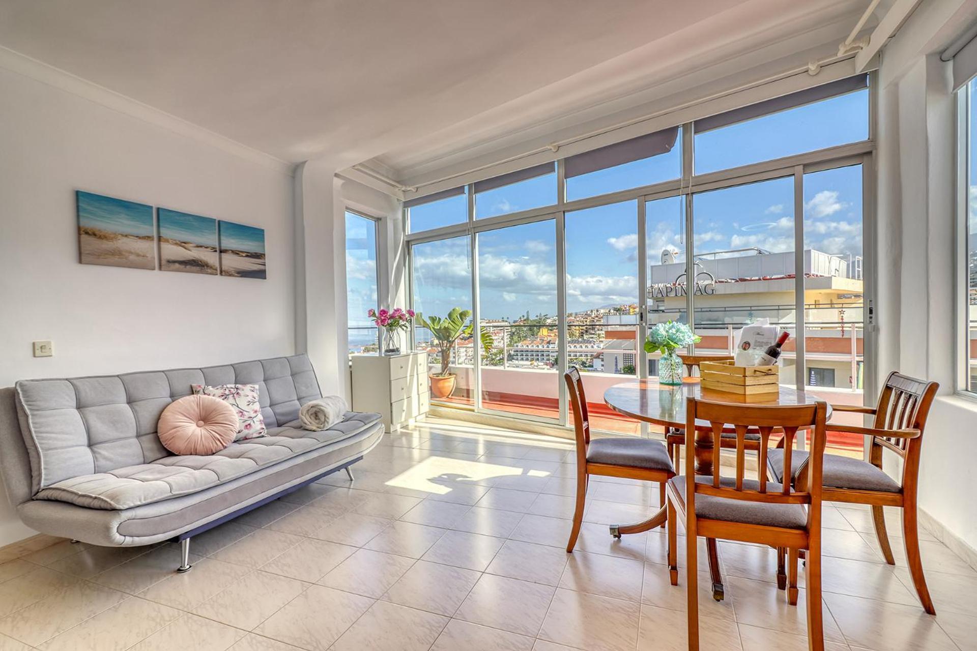 Spacious Penthouse With King-Size Bed, Huge Terrace, Ocean & Teide View 拉克鲁斯 外观 照片